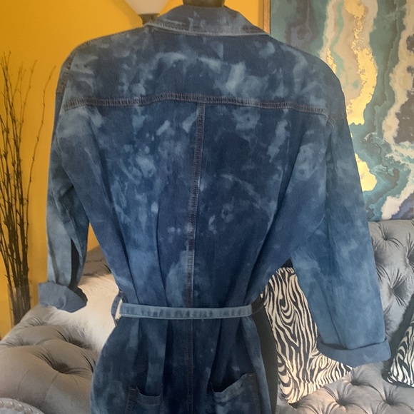 Cest la vie Hot and delicious distressed button up denim Jumpsuit - Picture 9 of 11
